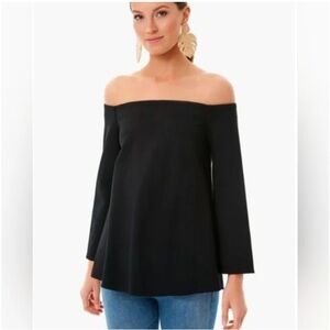 Tuckernuck Plus Size Off-Shoulder Black Top